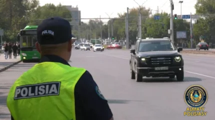 Алматыда полицейлер жолаушы тасымалдаушыларды тексерді