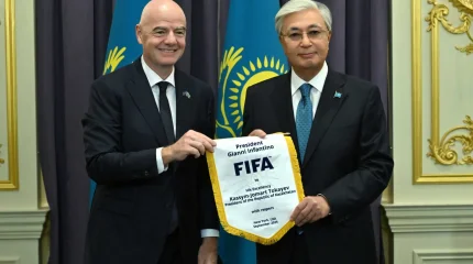 Мемлекет басшысы FIFA президентін қабылдады