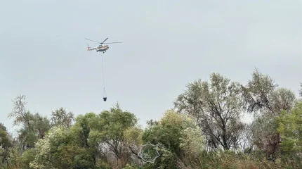 ҚР ТЖМ авиация күштерімен «Алтын-Емел» МҰТП аумағындағы табиғи өрт сөндірілді