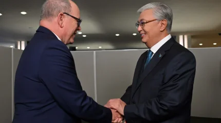 Мемлекет басшысы Монако Князімен кездесті