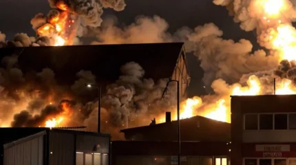 Ұлыбританияда жойқын жарылыс болды