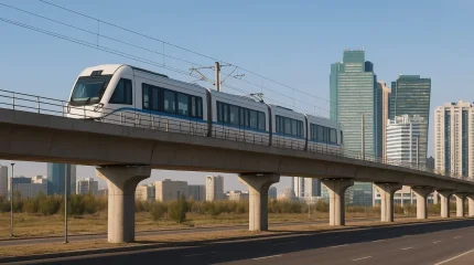 Астанада LRT пойызы сынақ режимінде іске қосылды