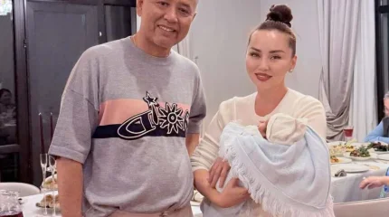 Казахстанская певица Айша Байбосынова назвала сына в честь супруга Баян Алагузовой