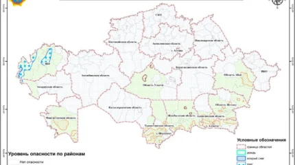 МЧС предупредило об опасных погодных условиях в Казахстане