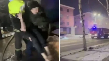 Троих человек спасли из пожара в Усть-Каменогорске