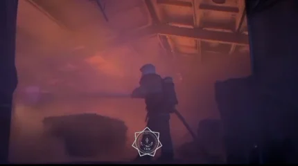 Мебельный цех загорелся в Алматинской области