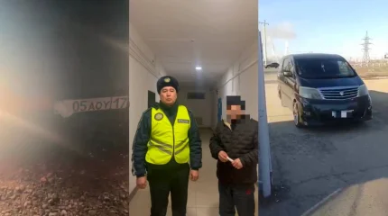 Жамбыл облысында мемлекеттік тіркеу нөмірін жасырған жүргізушілер ұсталды