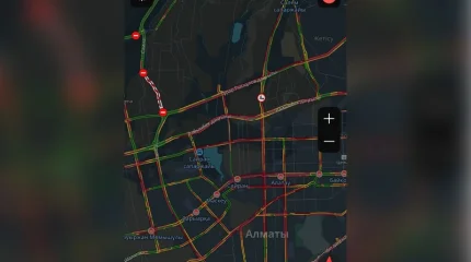 Алматыда ауа райына байланысты кептеліс 10 балға жетті