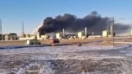 Теңіз кен орнындағы өрттен 450-ден астам адам эвакуацияланды