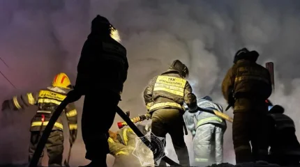 Шаг до взрыва: спасатели МЧС вынесли газовые баллоны из горящего дома в Астане