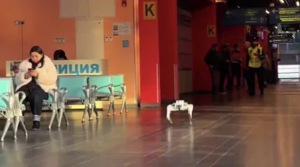 Робот-собака вышел на патрулирование общественных мест в Астане (ВИДЕО)