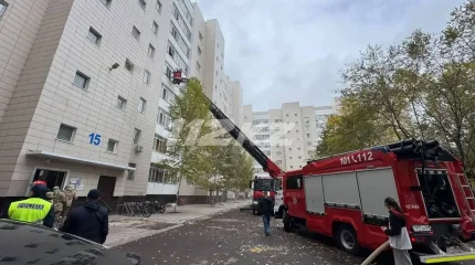 Пожар произошел в девятиэтажном жилом доме в Астане