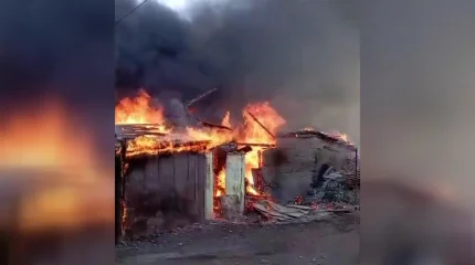 4 отбасы далада қалды: Саран қаласында төрт үй жанып кетті