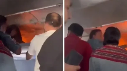 Ұшақ бортында пауэрбанк өртеніп, рейс шұғыл қонды