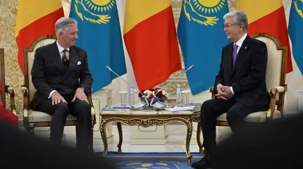 Президент Казахстана провел переговоры с Королем и Королевой бельгийцев в узком составе