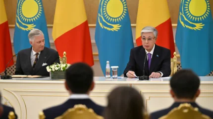 Касым-Жомарт Токаев и Король Филипп провели брифинг для представителей СМИ