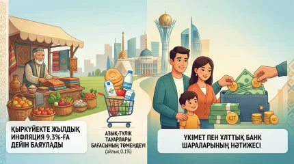 Қазақстанда жылдық инфляция қыркүйек айының қорытындысы бойынша 9,3%-ға дейін баяулады