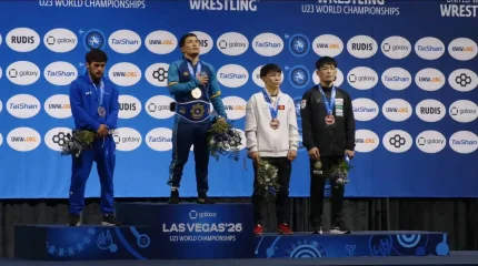 Қазақстандық қос балуан U23 әлем чемпионатында алтын медаль иеленді