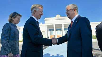 Глава государства Касым-Жомарт Токаев проводил в столичном аэропорту Короля бельгийцев Филиппа и Королеву Матильду