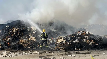 170 тонн хлопка загорелись на предприятии в Туркестанской области