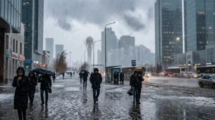 Дождь со снегом и сильный ветер: какой будет погода в Казахстане 21 октября
