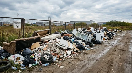 Водителя грузовика поймали на незаконном сбросе мусора в Павлодаре