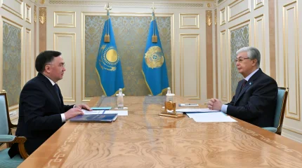 Глава государства принял председателя Верховного суда Асламбека Мергалиева