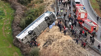 В Турции пассажирский автобус опрокинулся: восемь погибших, более 20 пострадавших