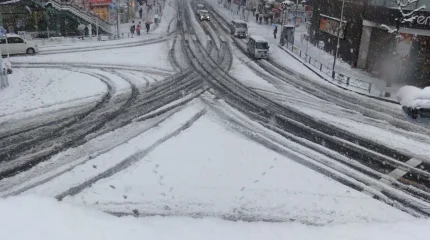 Снегопад впервые за несколько лет обрушился на Токио