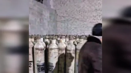 Две грузовые цистерны и более тысячи баллонов с «веселящим» газом изъяли полицейские Актобе