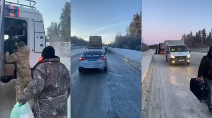 Полиция спасла пассажиров автобуса на трассе в Акмолинской области (ВИДЕО)