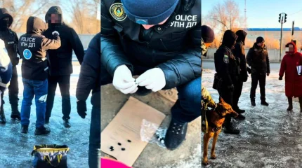 В Актобе у закладчика изъяли крупную партию синтетических наркотиков (ВИДЕО)