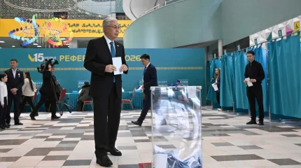 Касым-Жомарт Токаев проголосовал на республиканском референдуме