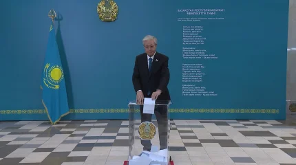 Президент Касым-Жомарт Токаев проголосовал на республиканском референдуме