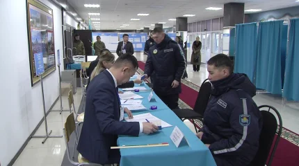 Как проходит голосование среди военнослужащих Национальной гвардии РК