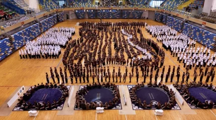 Рекорд в Астане: более 18 тысяч детей синхронно начали игру в асык