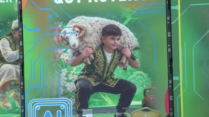 В Астане прошел семейный фестиваль "Ұлы Дала Ойындары"