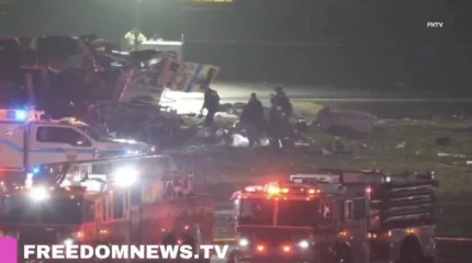 Самолет Air Canada столкнулся с пожарной машиной в аэропорту Нью-Йорка