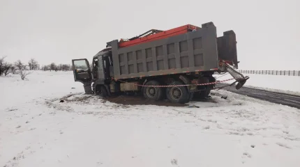 ДТП с дорожной спецтехникой на трассе «Астана–Кокшетау»: пострадал водитель погрузчика