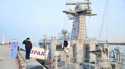 Боеготовность Военно-морских сил Казахстана проверили на Каспии