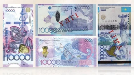 10 000 теңгелік банкноталардың айналым мерзімі 2027 жылға дейін ұзартылды