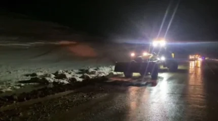 Талые воды залили республиканскую трассу