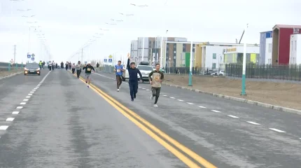 400-ге жуық қызылордалық таңмен таласа жүгіріп, ақшалай сыйлық алды