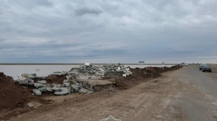 Қорғалжын ауданында бөгет қалпына келтірілді