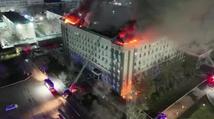 Пожар в акимате Актюбинской области: стали известны подробности