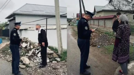 2 тонна құрылыс қалдығын көшеге төккен тұрғын жауапқа тартылды