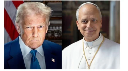 Трамп Рим Папасы Лев XIV-ті сынға алды