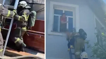 Детский сад загорелся в Кызылорде