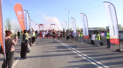 Шымкентте 3 мың адамның қатысуымен ауқымды марафон өтті