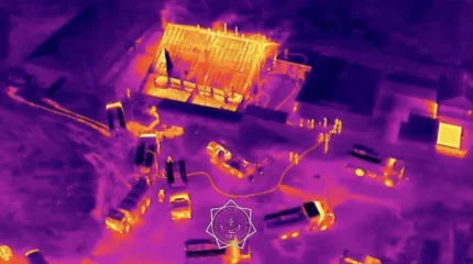 Банный комплекс загорелся в Семее (ВИДЕО)